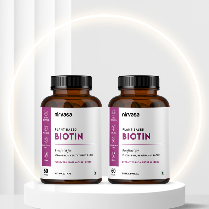 Nirvasa Plant-Based Biotin Tablets (60 Tabs)