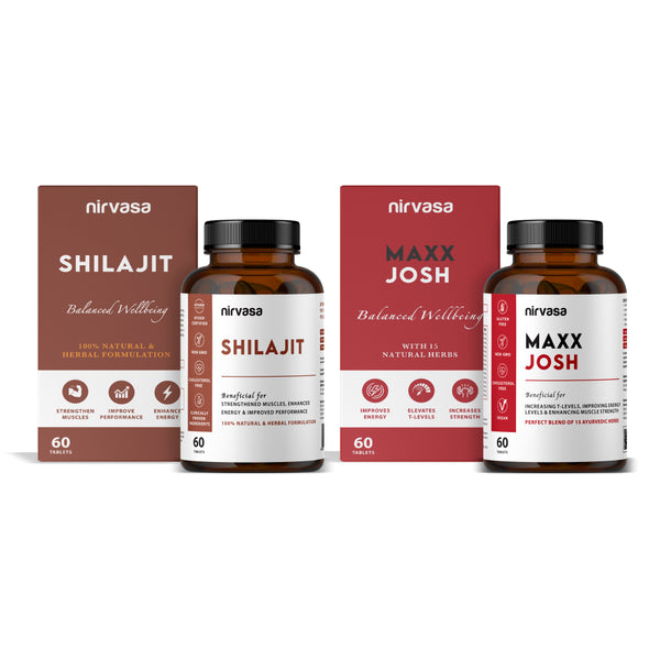 Shilajit & Maxx Josh Tablets Combo for Men