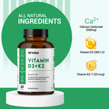 Nirvasa Vitamin D3+K2 Tablets (60 Tabs)