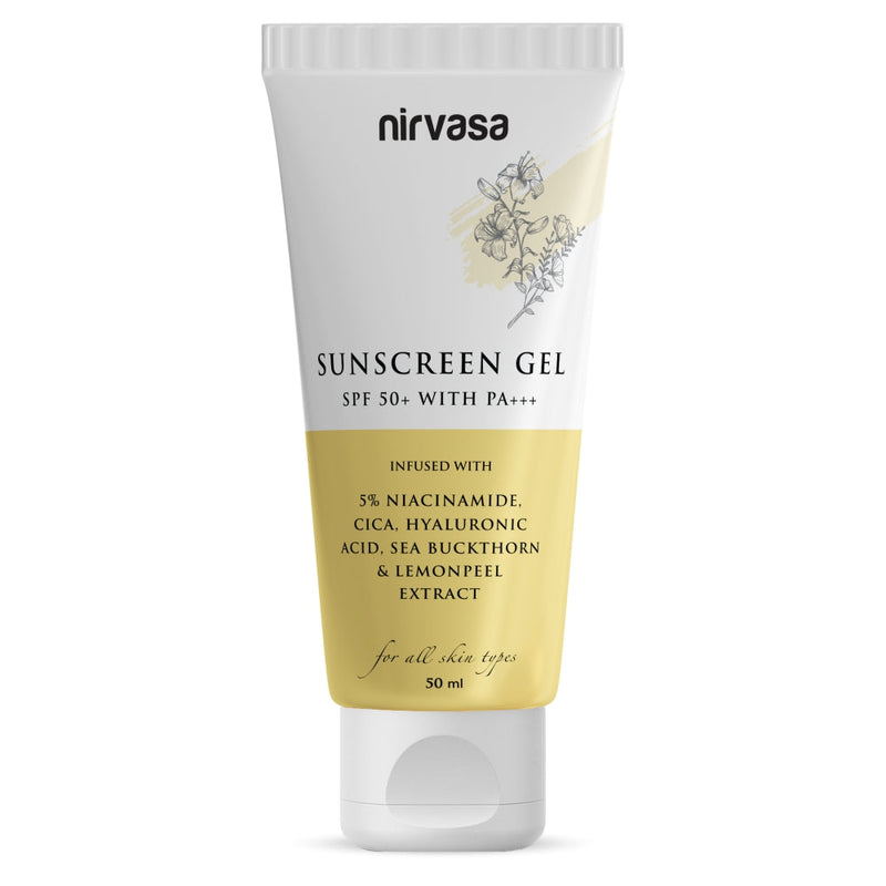 Nirvasa SPF50+ Sunscreen Gel 50 ml (Buy 1 & Get 1)