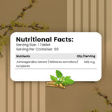 Nirvasa Ashwagandha Tablets 60 Tabs ( Buy 1 & Get 1)