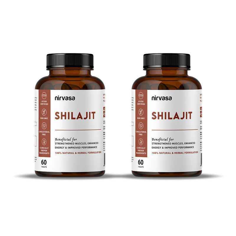 Nirvasa Pure Shilajit Tablet (60 Tabs) (Buy 1 & Get 1)