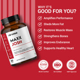 Nirvasa Maxx Josh Testosterone Booster Tablets (60 Tabs)