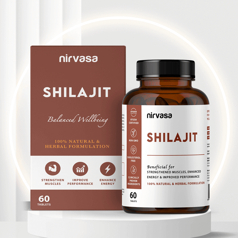 Nirvasa Pure Shilajit Tablet (60 Tabs)